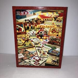 New Vintage MB THE GAMES Of YOUR LIFE 1000 Piece Puzzle Family Games 1995 #4437